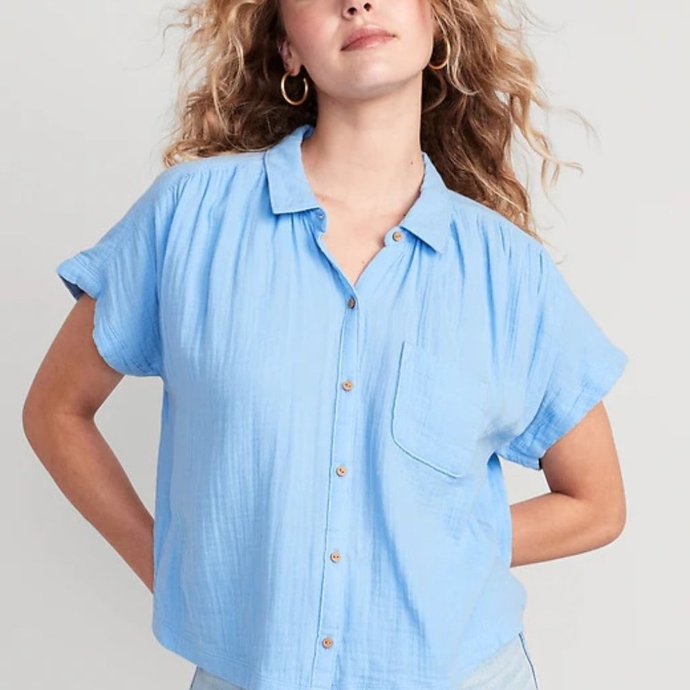 Old Navy V-Neck Dolman-Sleeve Blouse NWT